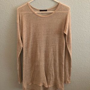 long thin knitted top